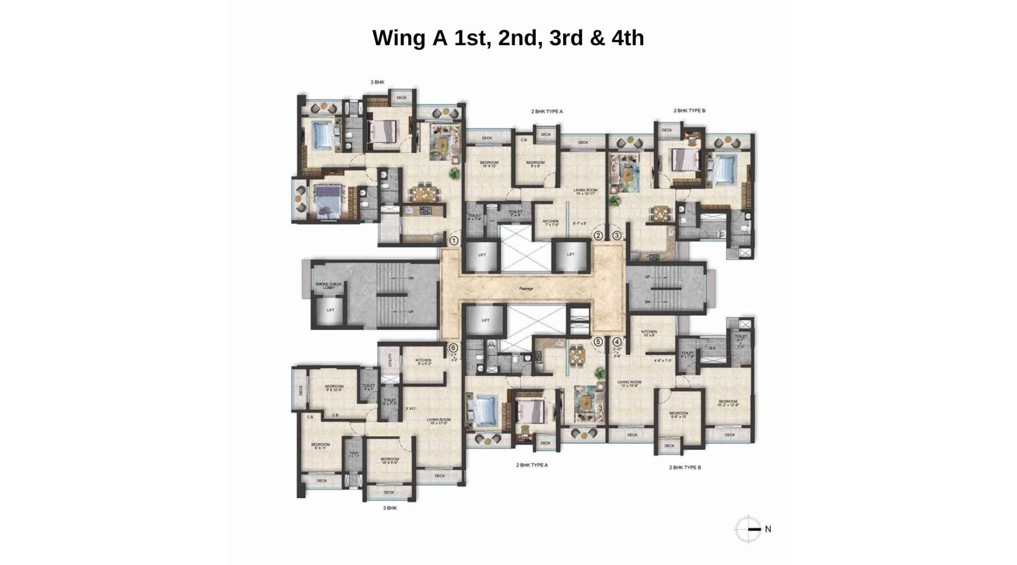 Mahavir-Square-Floor-Plan-Wing-A-1st-2nd-3rd-4th