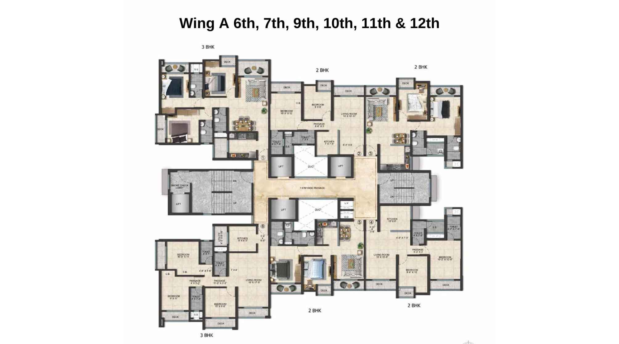 Mahavir-Square-Floor-Plan-Wing-A-6th-7th-9th-10th-11th-12th
