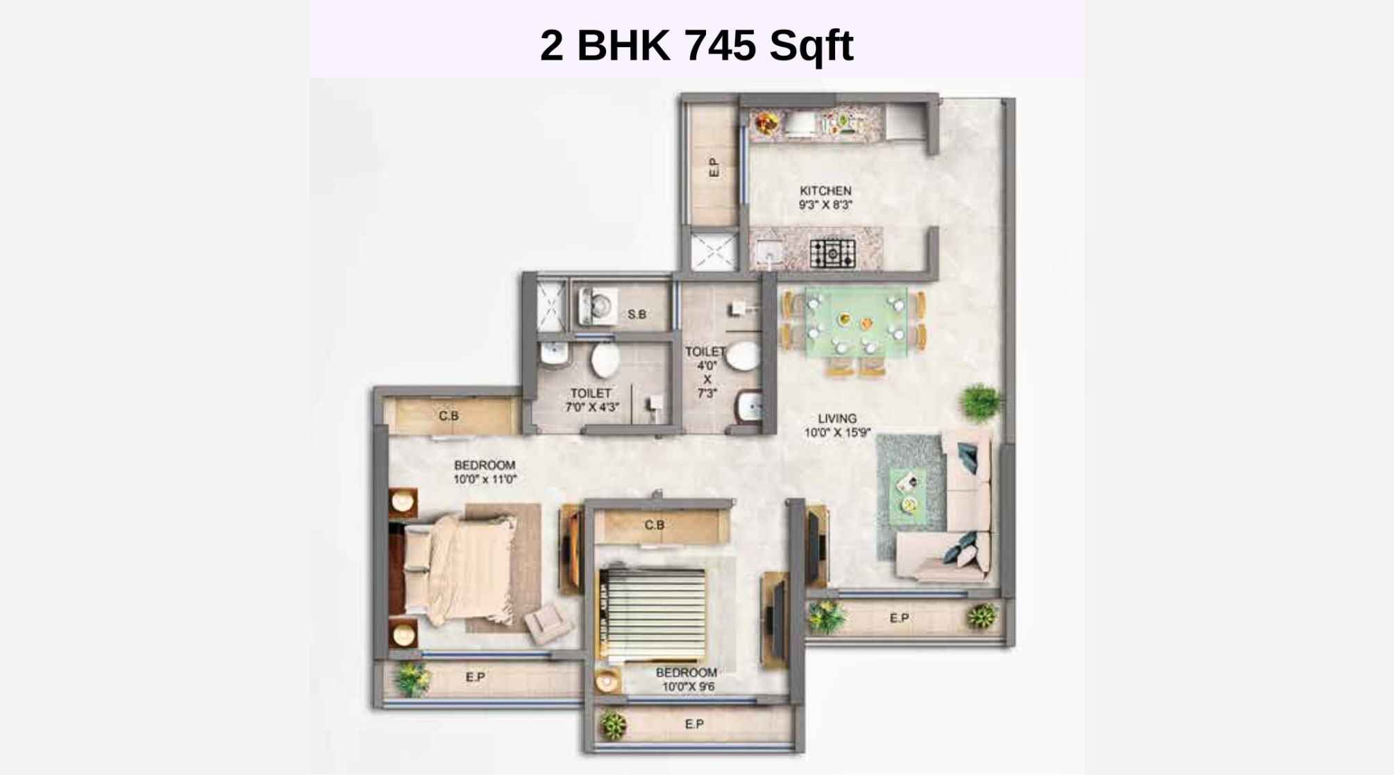 Mahavir-Square-Floor-Plan-Wing-B-2-BHK-745-Sqft