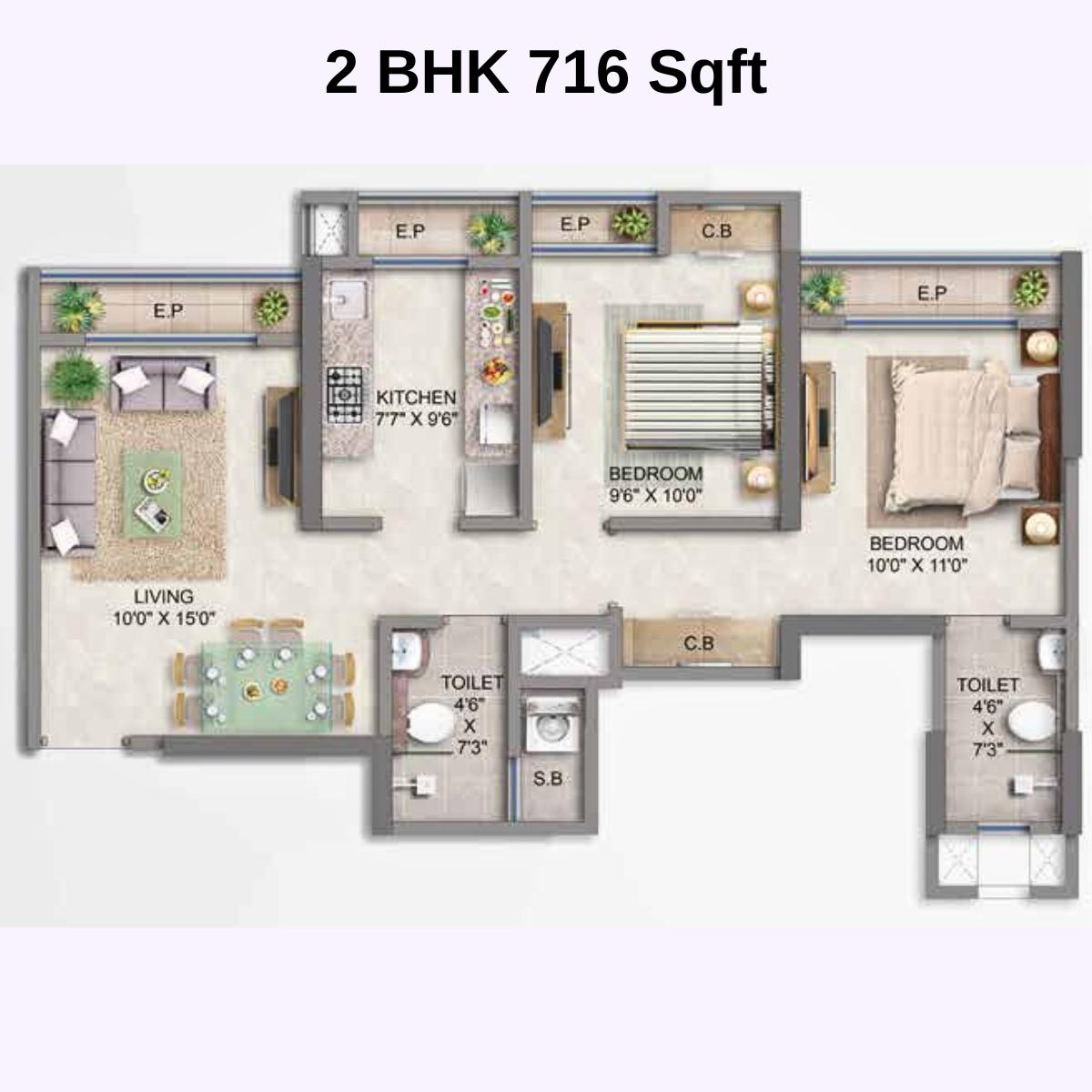 Mahavir-Square-Floor-Plan-Wing-C-2-BHK-716-Sqft